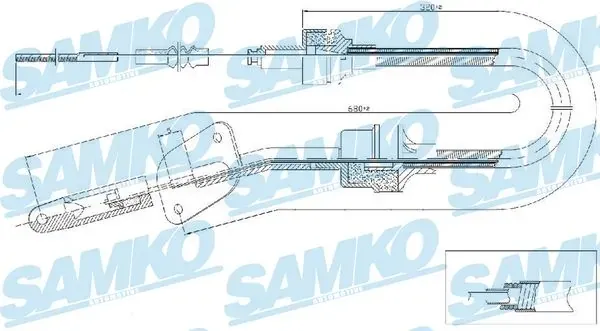 Трос зчеплення C0064C Samko