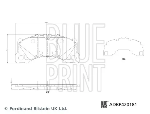 Передні тормозні колодки NXE1349 Power Stop