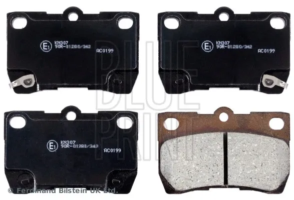 Задні гальмівні колодки ADT342156 Blue Print