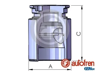 Поршень супорту гальмівного, заднього D025221 Autofren