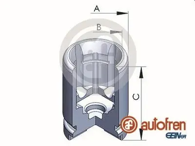 Поршень супорту гальмівного, заднього D025233 Autofren