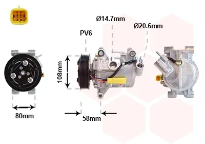 Компресор кондиціонера 0901K702 VAN Wezel