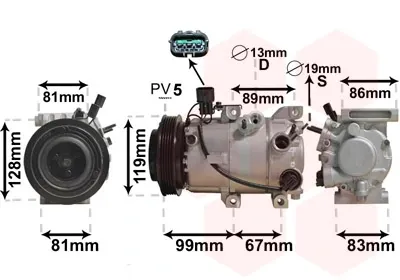 Компресор кондиціонера 8200K414 VAN Wezel