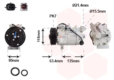 Компресор кондиціонера 4300K630 VAN Wezel