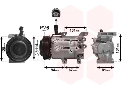 Компресор кондиціонера 4165KS5X Polcar