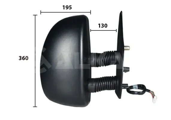 Дзеркало праве 9240921 Alkar