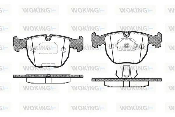 Передні тормозні колодки P496300 Woking