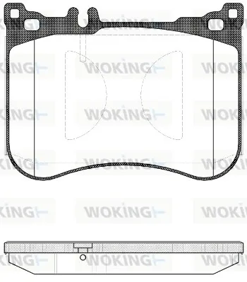 Передні тормозні колодки P1434300 Woking