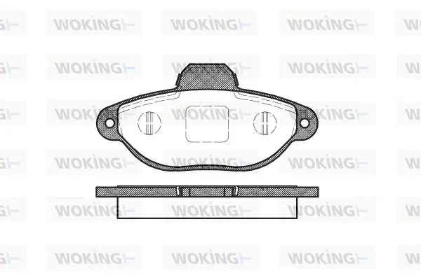 Передні тормозні колодки P514320 Woking