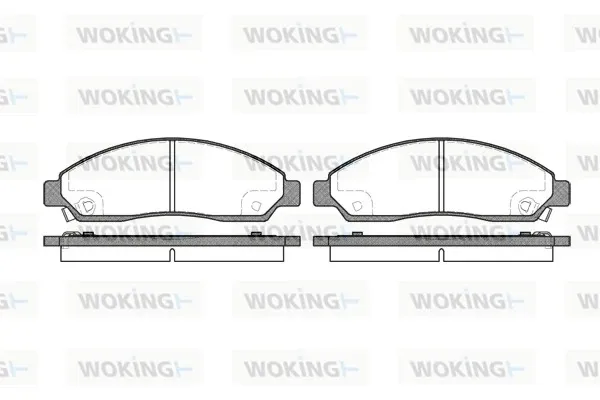 Передні тормозні колодки P1198314 Woking