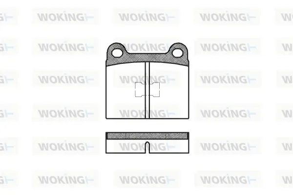 Передні тормозні колодки P117300 Woking