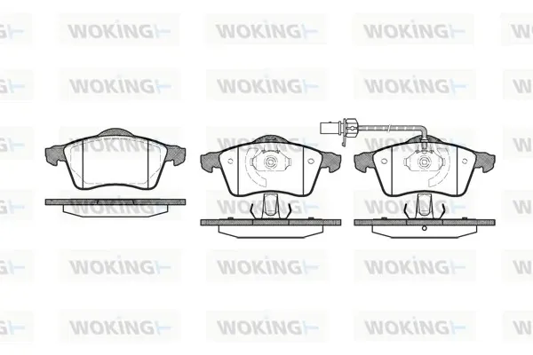 Передні тормозні колодки P718301 Woking