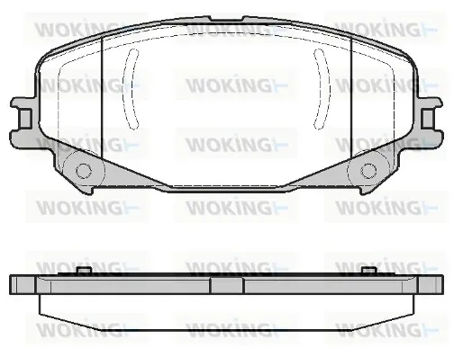 Передні тормозні колодки P1218330 Woking
