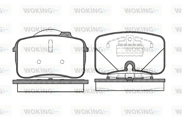 Передні тормозні колодки P228300 Woking