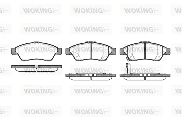 Передні тормозні колодки P975301 Woking