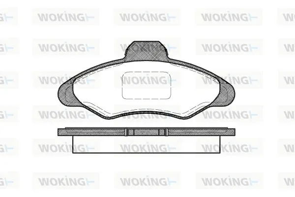 Передні тормозні колодки P231300 Woking