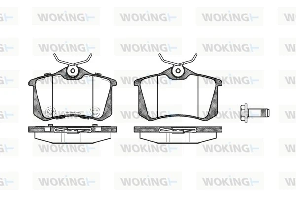 Задні гальмівні колодки P363374 Woking