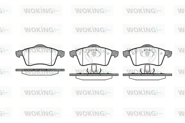 Передні тормозні колодки P718300 Woking