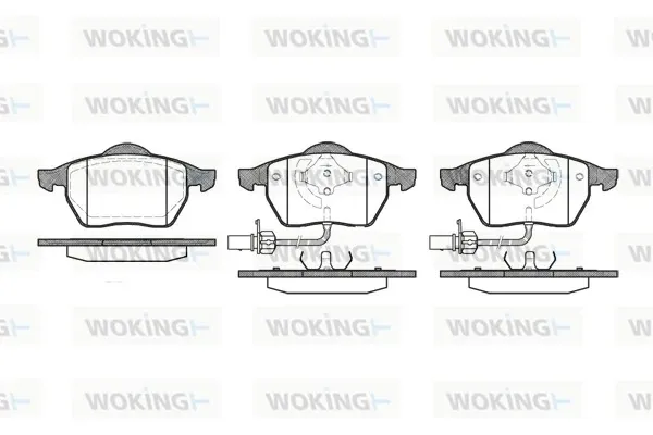 Передні тормозні колодки P290322 Woking