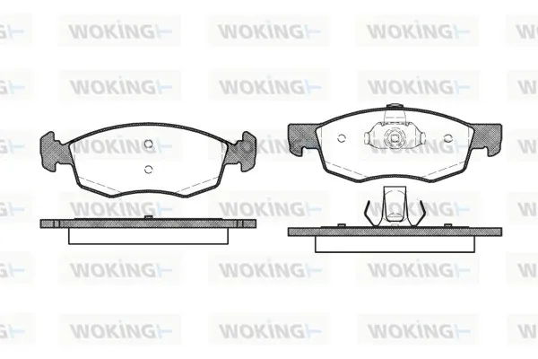 Передні тормозні колодки P072330 Woking