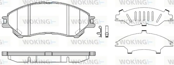 Передні тормозні колодки P1489302 Woking