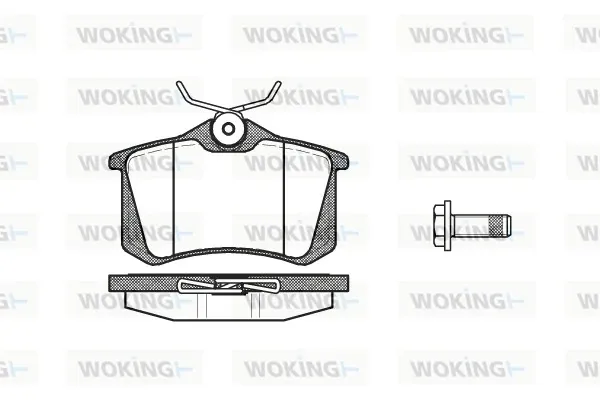 Задні гальмівні колодки P363305 Woking