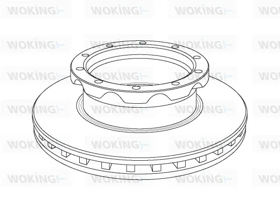 Гальмівні диски передні NSA105020 Woking