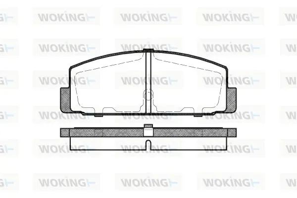 Задні гальмівні колодки P079330 Woking
