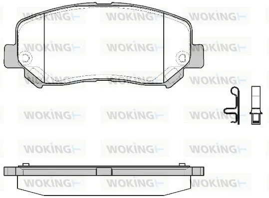 Передні тормозні колодки P1413322 Woking