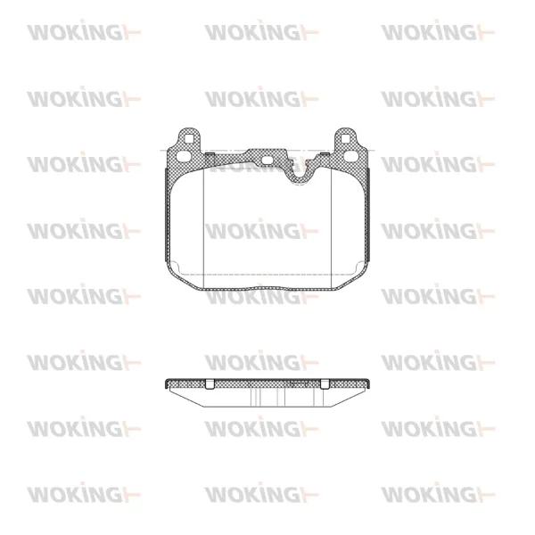 Передні тормозні колодки P1591320 Woking
