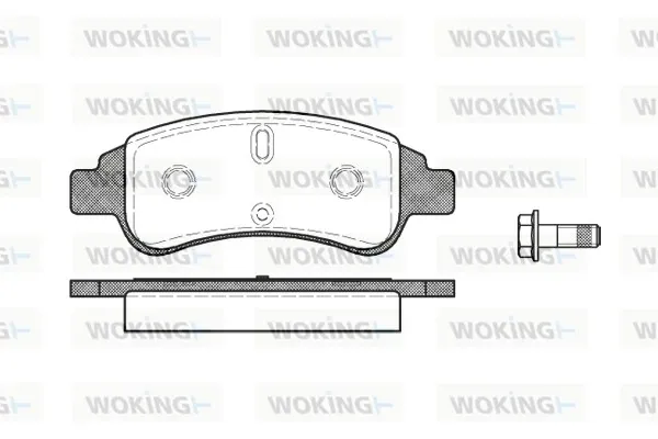 Передні тормозні колодки P940330 Woking