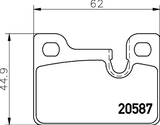 Задні гальмівні колодки 2058702 Textar