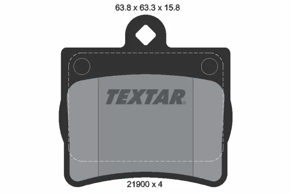 Задні гальмівні колодки 2190003 Textar