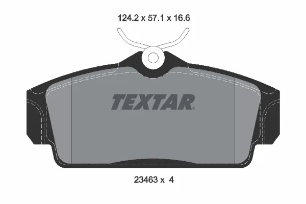 Передні тормозні колодки 2346302 Textar