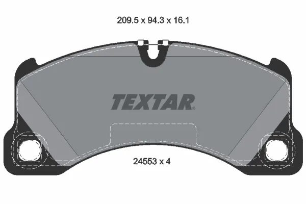 Передні тормозні колодки 2455301 Textar