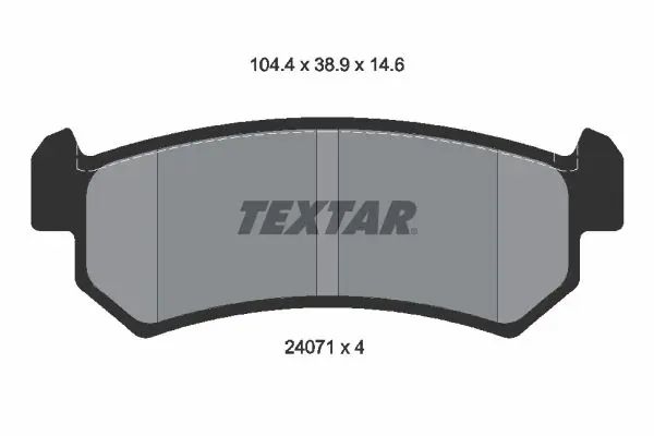 Задні гальмівні колодки 2407101 Textar