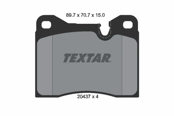 Передні тормозні колодки 2043703 Textar