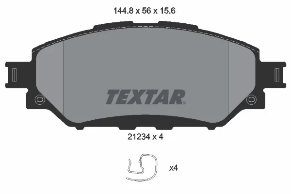 Передні тормозні колодки 2123401 Textar