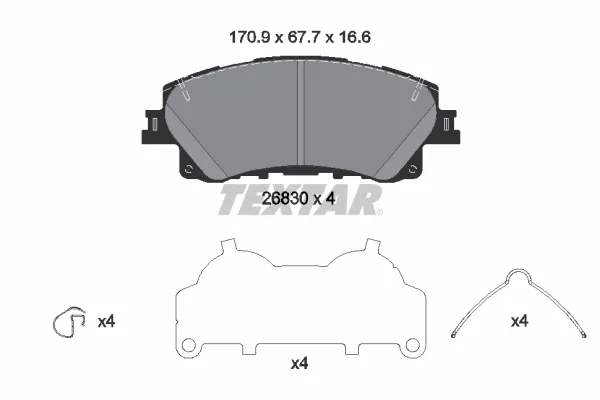 Передні тормозні колодки KRYV3328Z Mazda