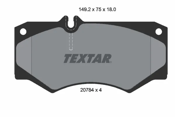 Задні гальмівні колодки 2078401 Textar