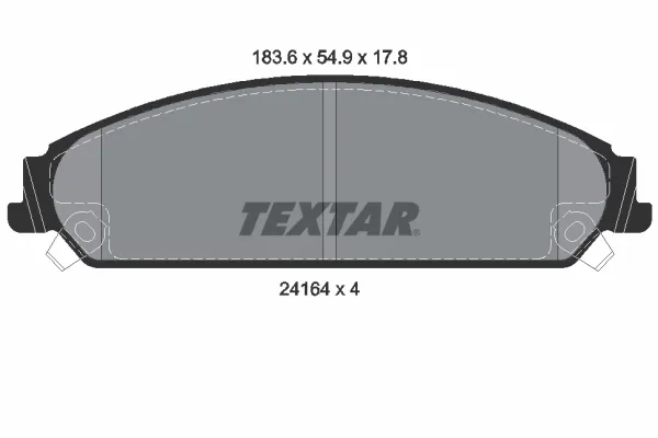 Передні тормозні колодки 2416401 Textar