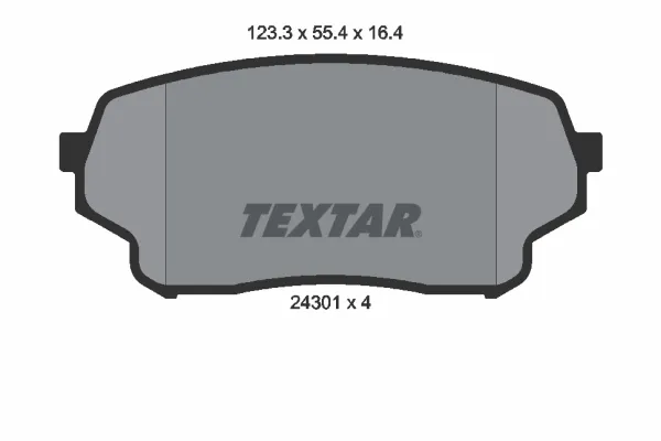 Передні тормозні колодки 2430101 Textar