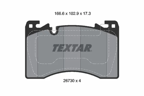 Передні тормозні колодки 2673001 Textar