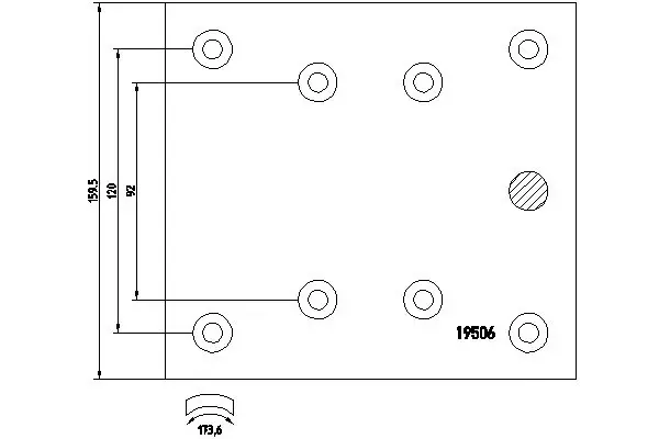 Накладка гальмівна передня (TRUCK) 6754217010 Mercedes