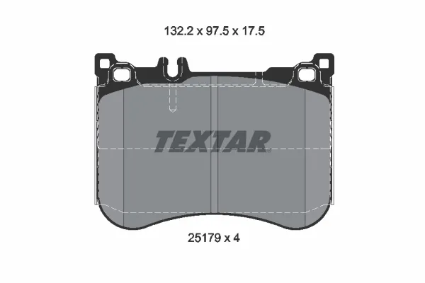 Передні тормозні колодки 2517903 Textar