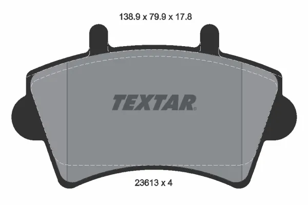 Передні тормозні колодки 2361301 Textar