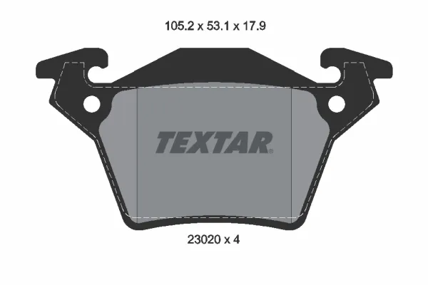 Задні гальмівні колодки 2302001 Textar