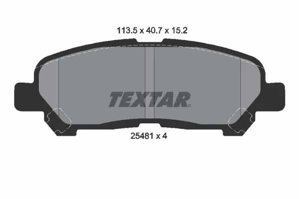 Задні гальмівні колодки 2548101 Textar