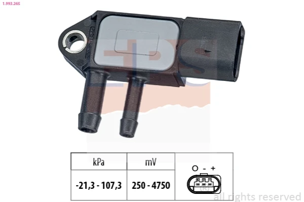 Датчик тиску вихлопних газів 1993265 EPS