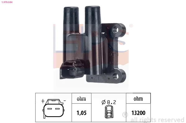 Котушка запалювання BAEQ168 Magneti Marelli